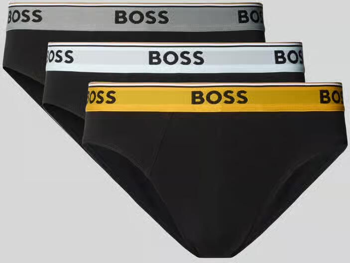 Boss Slip van katoenmix in set van 3 model 'BRIEF 3P POWER' - Foto 3