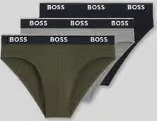 Boss Slip van katoenmix in set van 3 model 'BRIEF 3P POWER'