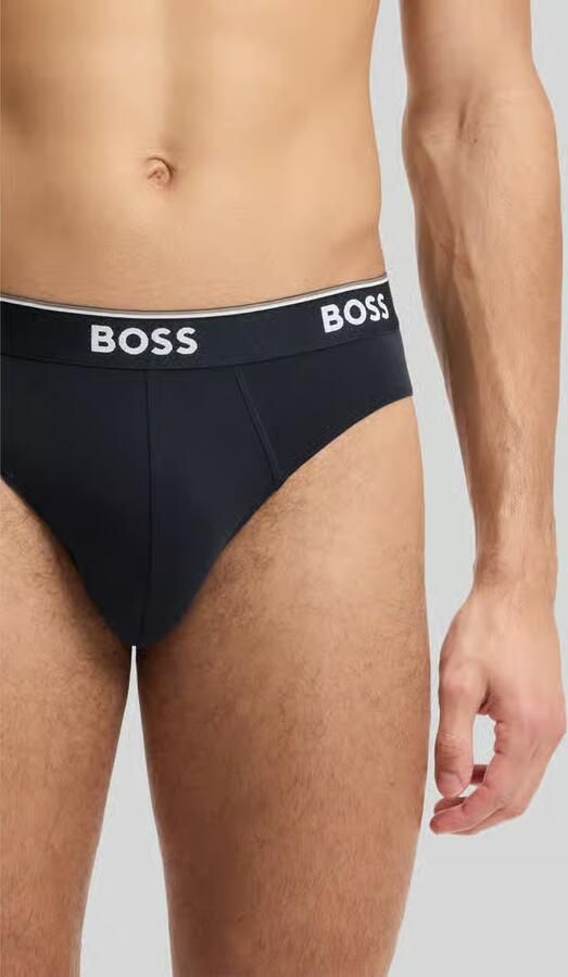 Boss Slip van katoenmix in set van 3 model 'BRIEF 3P POWER'