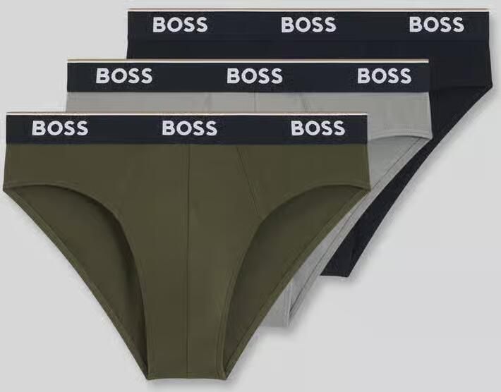 Boss Slip van katoenmix in set van 3 model 'BRIEF 3P POWER' - Foto 2