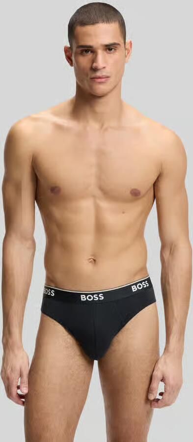 Boss Slip van katoenmix in set van 3 model 'BRIEF 3P POWER' - Foto 3
