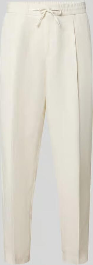 Boss Smalle broek van mix van lyocell en linnen model 'C-PhilC'
