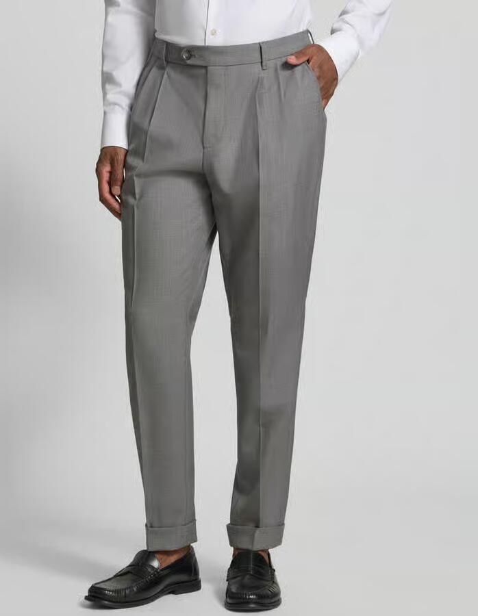 Boss Smalle broek van zuivere scheerwol model 'H-Perin' - Foto 2