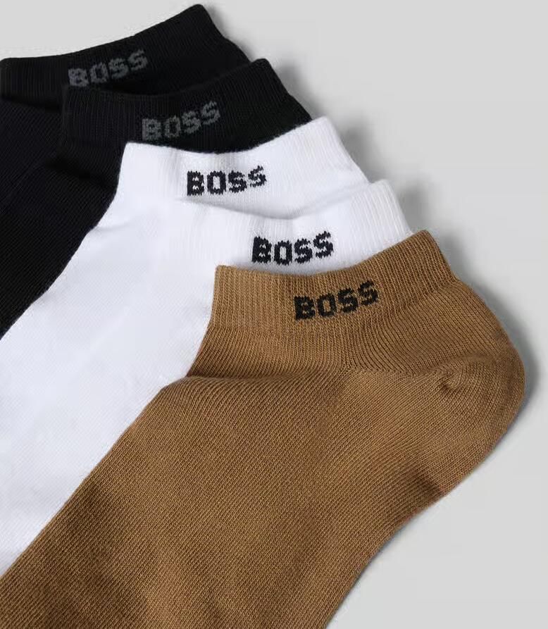 Boss Sneakersokken in een set van 5 in een multiverpakking met logodetail