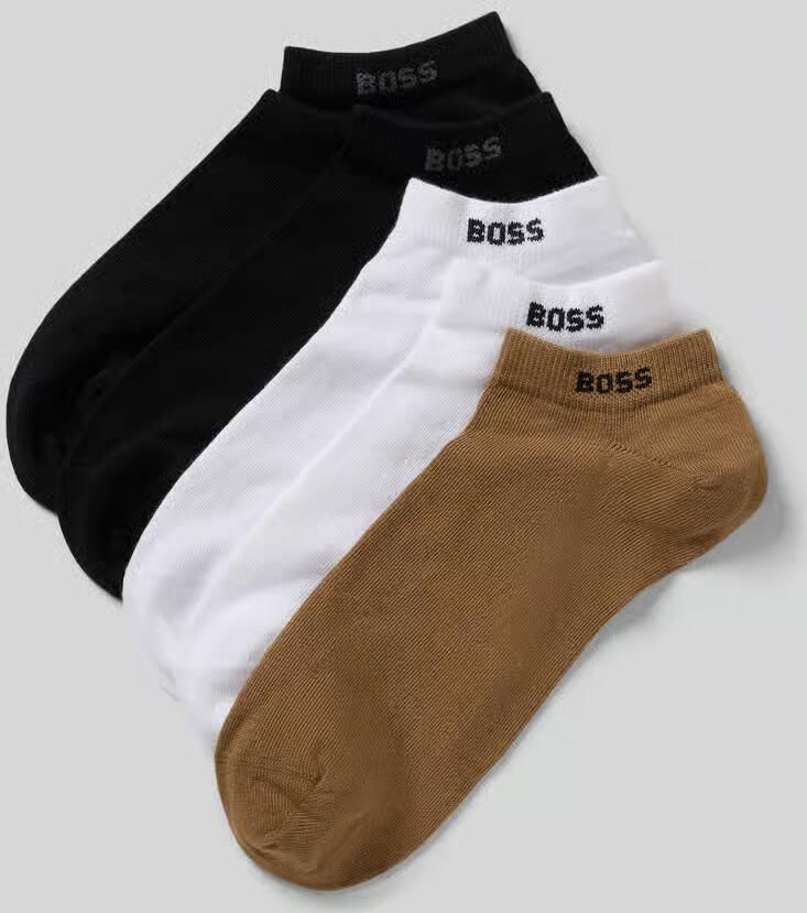 Boss Sneakersokken in een set van 5 in een multiverpakking met logodetail - Foto 3