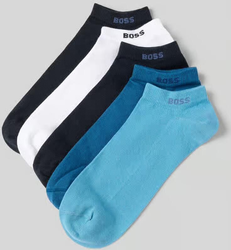 Boss Sneakersokken in een set van 5 in een multiverpakking met logodetail - Foto 2