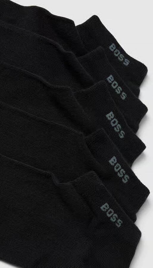 Boss Sneakersokken met labeldetail in een set van 5 paar - Foto 5