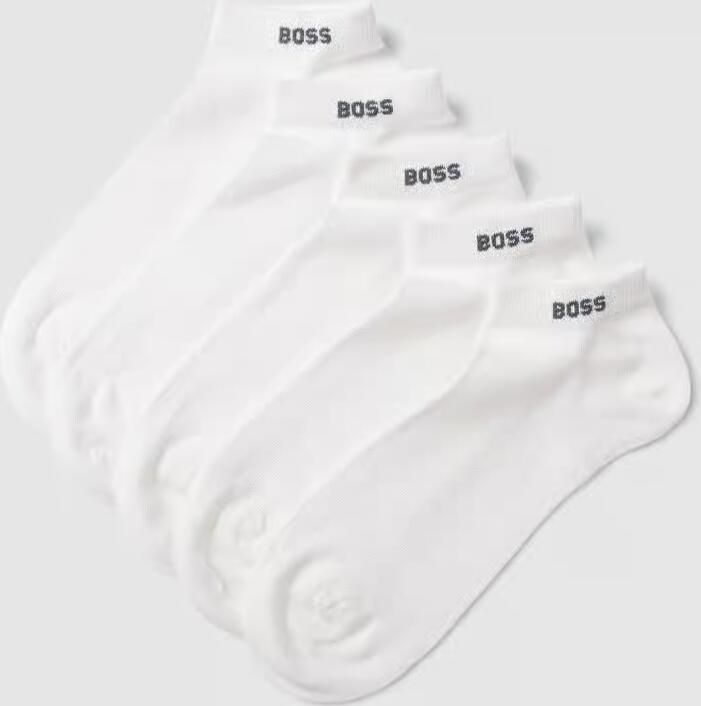 Boss Sneakersokken met labeldetail in een set van 5 paar - Foto 4