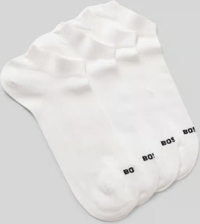 Boss Sneakersokken met logostitching in een set van 4 paar - Foto 2