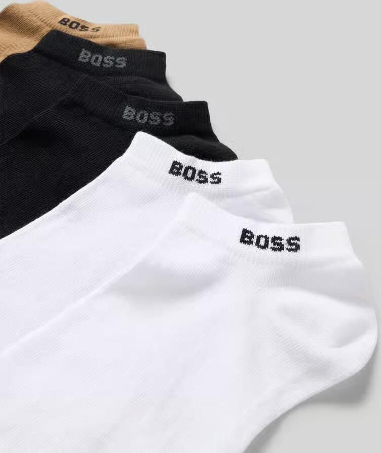 Boss Sneakersokken in een set van 5 in een multiverpakking met logodetail - Foto 2