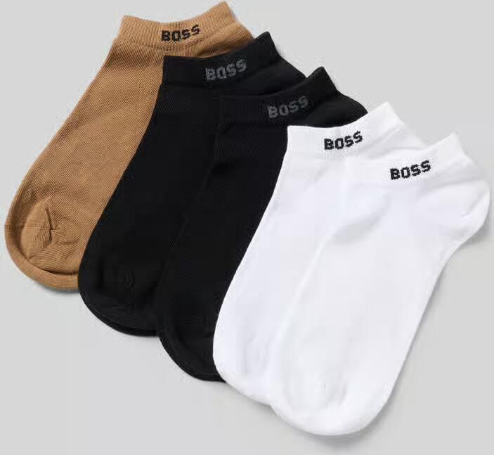 Boss Sneakersokken in een set van 5 in een multiverpakking met logodetail - Foto 4