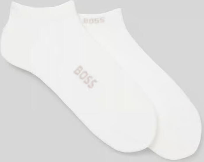 BOSS Sokken 2P AS Logo Bamboo met dubbele logo-opdruk (set 2 paar)