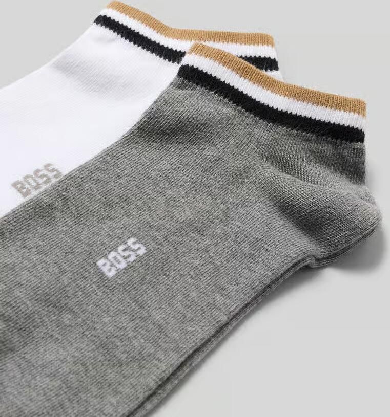 Boss Sokken voor sneakers in een set van 2 van katoenmix