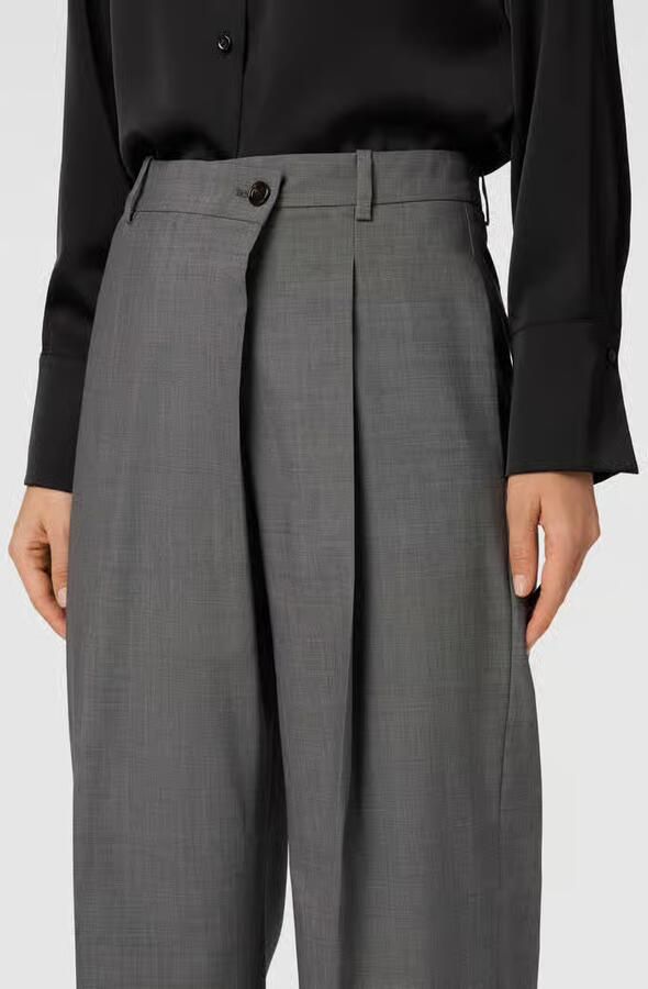 Boss Stoffen broek met persplooien model 'Tenly' - Foto 2