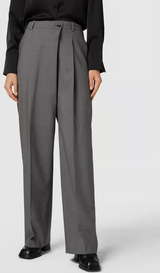 Boss Stoffen broek met persplooien model 'Tenly' - Foto 2