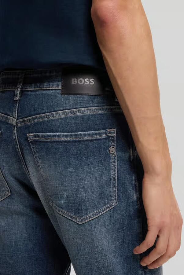 Boss straight fit jeans met 5-pocketmodel model 'C-OGDEN'