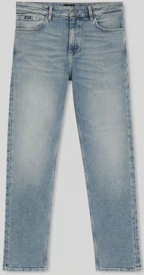 Boss straight fit jeans van katoenmix - Foto 2