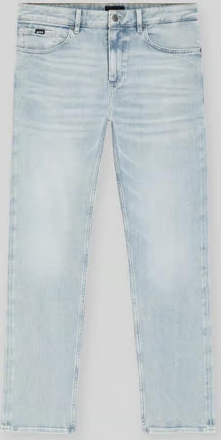 Boss straight fit jeans van katoenmix model 'C-OGDEN' - Foto 2