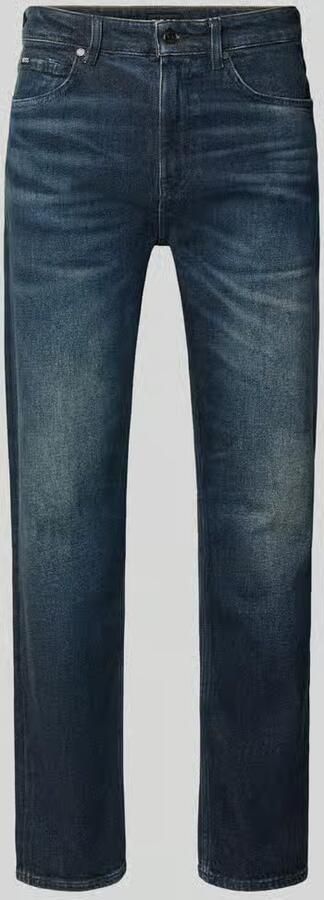 Boss straight fit jeans van katoenmix model 'C-Ogden'