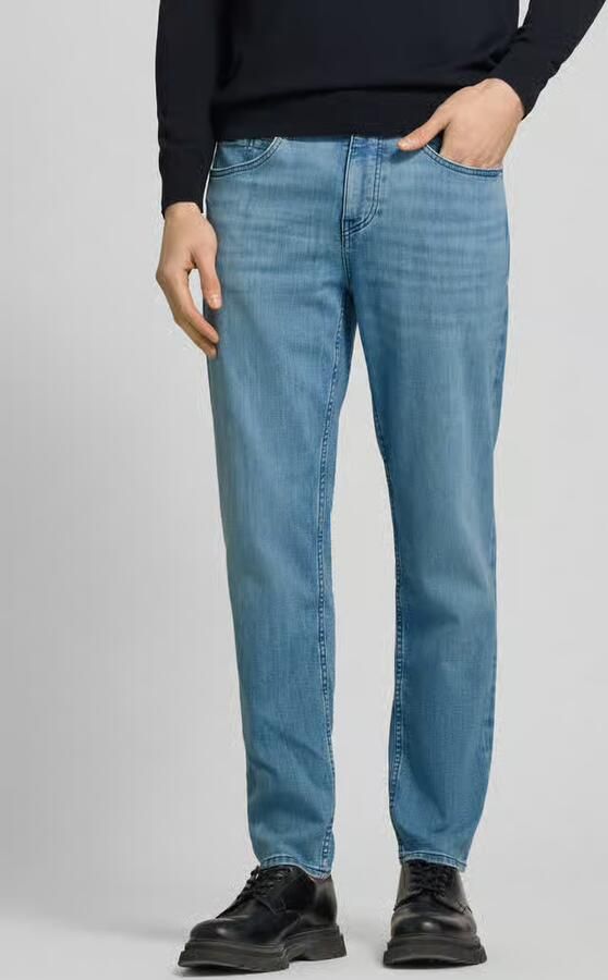 Boss Regular fit jeans met labeldetail model 'Maine' - Foto 3