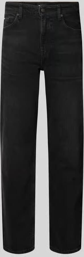 Boss straight fit jeans van katoenmix model 'Ogden'