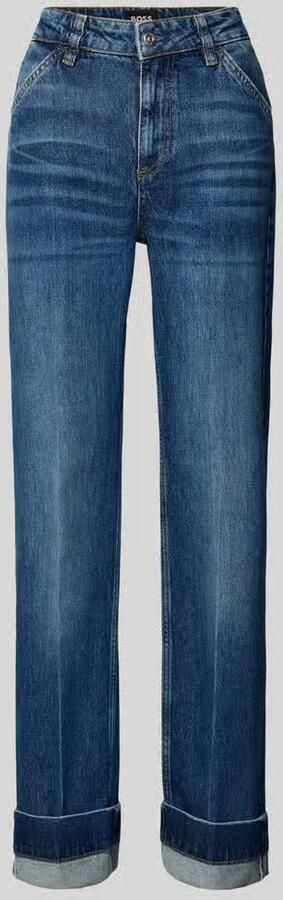 Boss Straight fit jeans van katoenmix model 'PARKWAY'