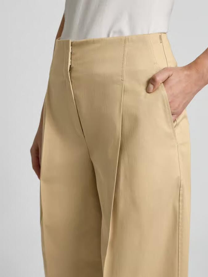 Boss Straight leg bandplooibroek van katoenmix model 'TULOTTA' - Foto 2