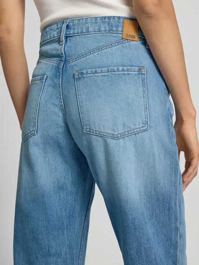Boss Straight leg jeans met labeldetail model 'DAELYA'