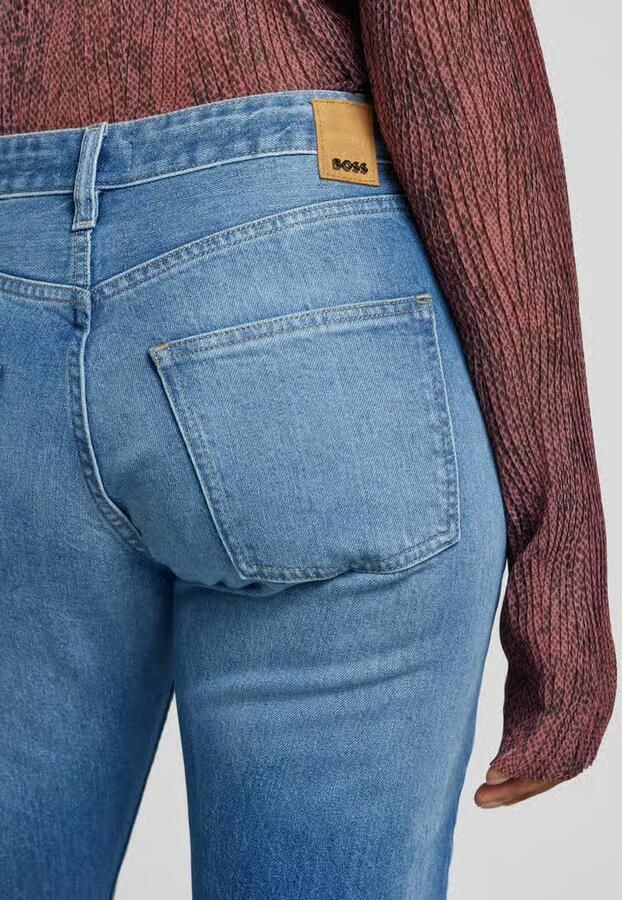 Boss Straight leg jeans met labeldetail model 'HEIGHT-CLASSIC JEAN' - Foto 1