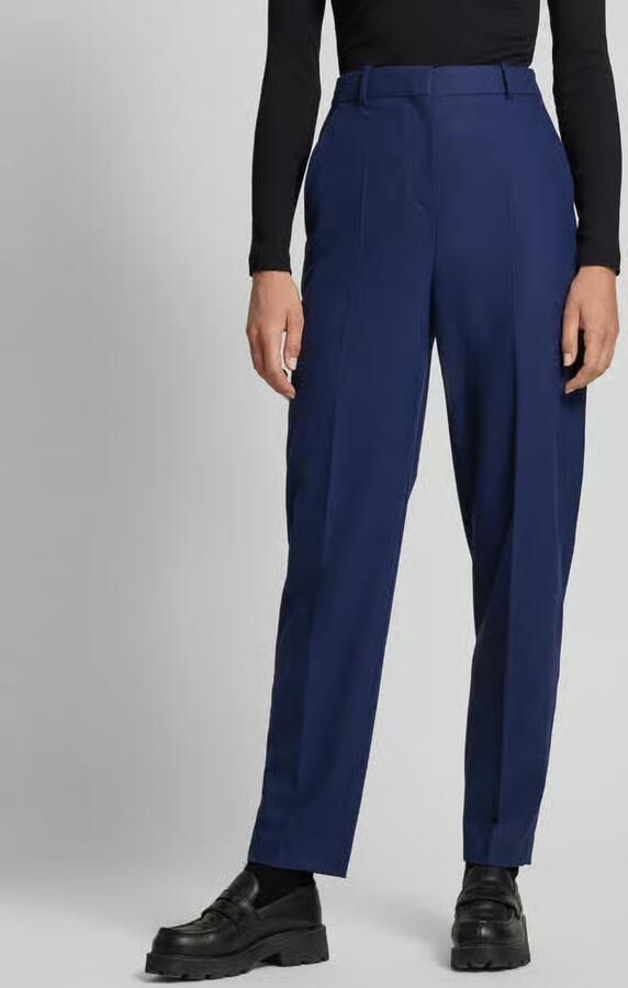 Boss Straight leg pantalon met persplooien model 'Tabitha' - Foto 2