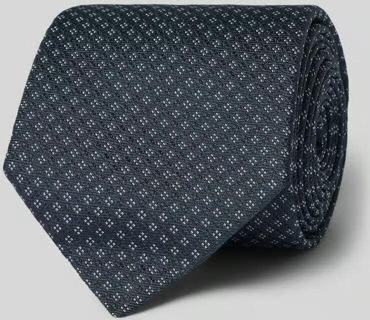Boss Stropdas van pure zijde met all-over motief model 'ONE'