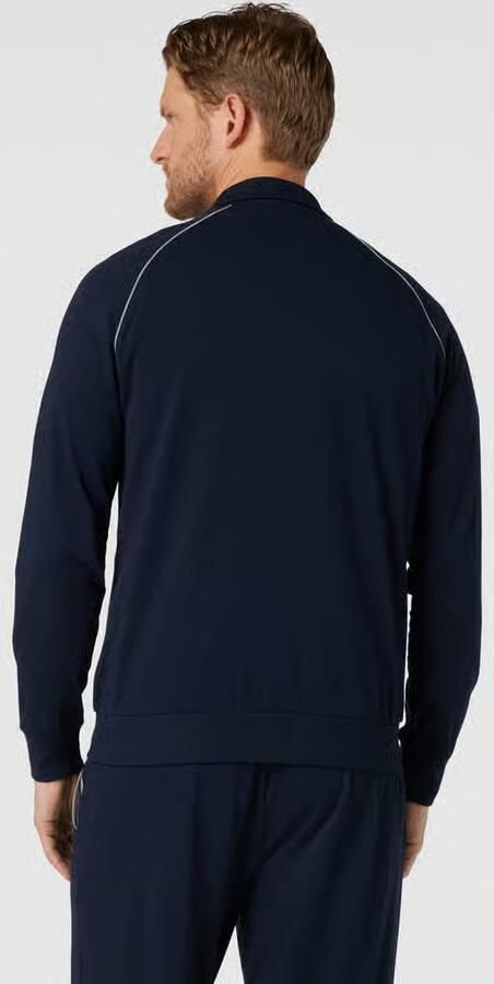 BOSS Sweatvest Mix&Match Jacket Z met contrastnaad op de mouw
