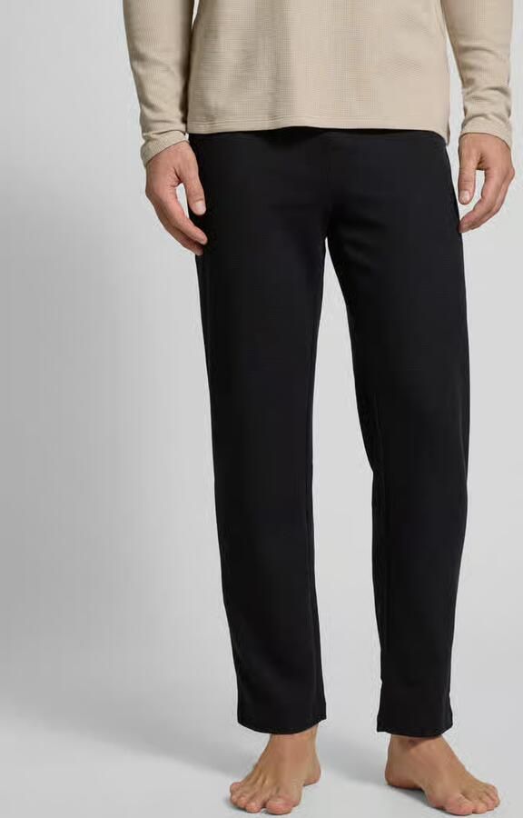 Boss Waffle Joggers Zwart- Heren Zwart - Foto 7