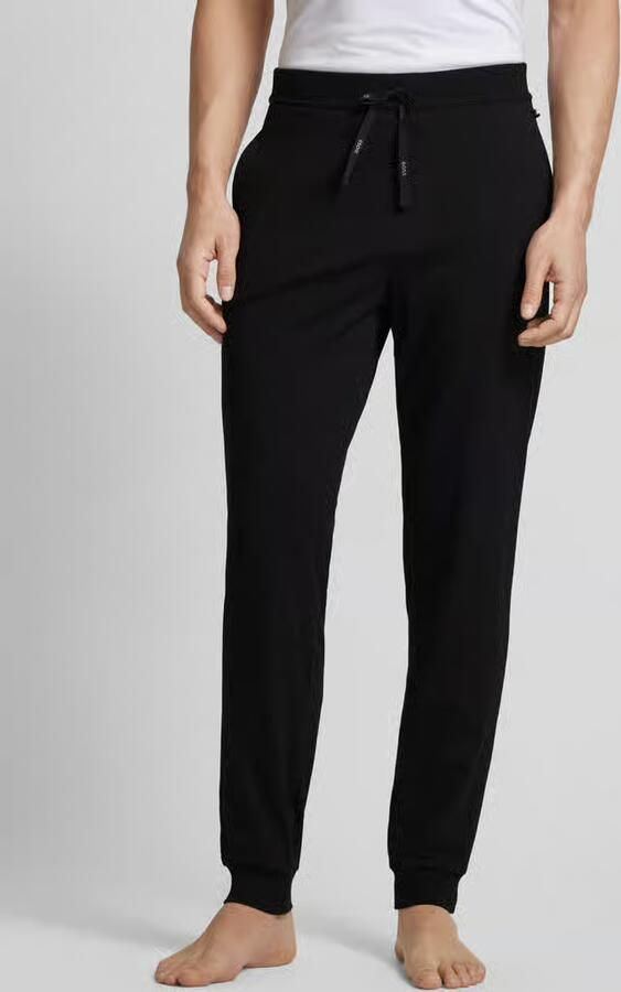 BOSS Sweatbroek Mix&Match Pants met print op de trekkoord