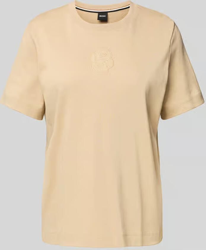 Boss T-shirt met labelstitching model 'ECOSA' - Foto 2