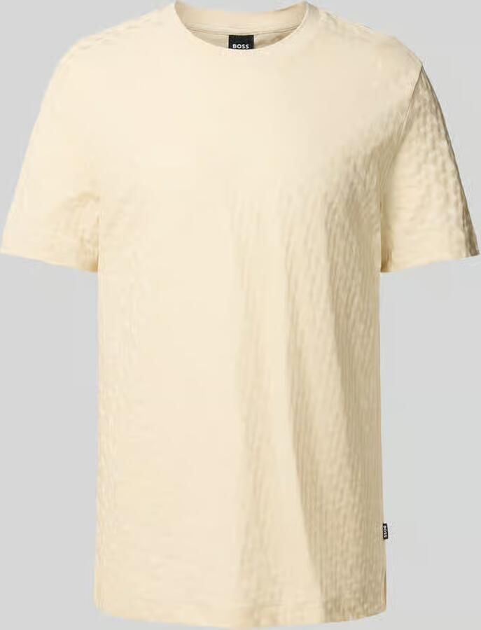 Boss T-shirt met structuurmotief model 'Thompson' - Foto 2