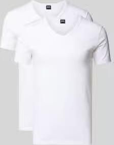 Boss T-shirt met V-hals in een set van 2 stuks model 'Modern' - Foto 3