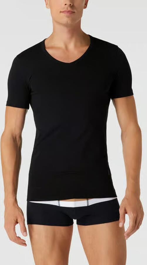 Boss T-shirt met V-hals in een set van 2 stuks model 'Modern' - Foto 2