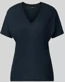 Boss T-shirt met V-hals model 'Eylina'