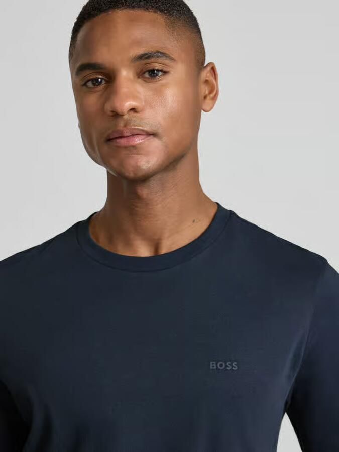 Boss Moeteloze Elegantie Korte Mouw T-Shirt Blue Heren - Foto 2