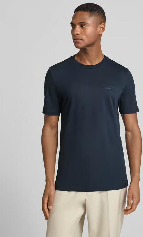 Boss Moeteloze Elegantie Korte Mouw T-Shirt Blue Heren - Foto 2