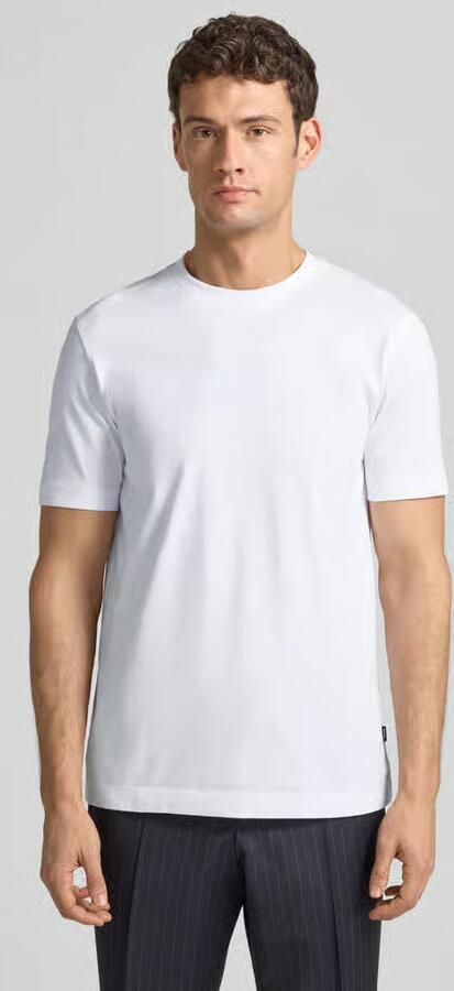 Hugo Boss Katoenen Logo T-Shirt Thompson 01 White Heren - Foto 5