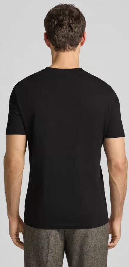 Boss Zwart T-shirt met rubberen logo Black Heren