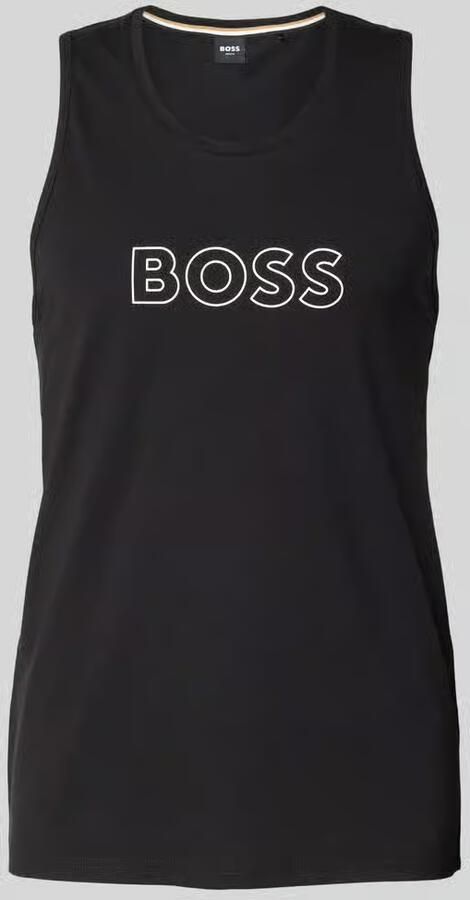 Boss Tanktop met labelprint model 'Beach'