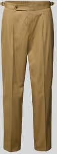 Boss Tapered bandplooibroek van katoenmix model 'PERINO' - Foto 3