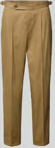 Boss Tapered bandplooibroek van katoenmix model 'PERINO' - Foto 3