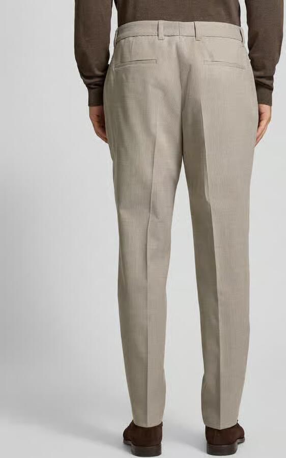 Boss Tapered fit chino met persplooien model 'Genius'