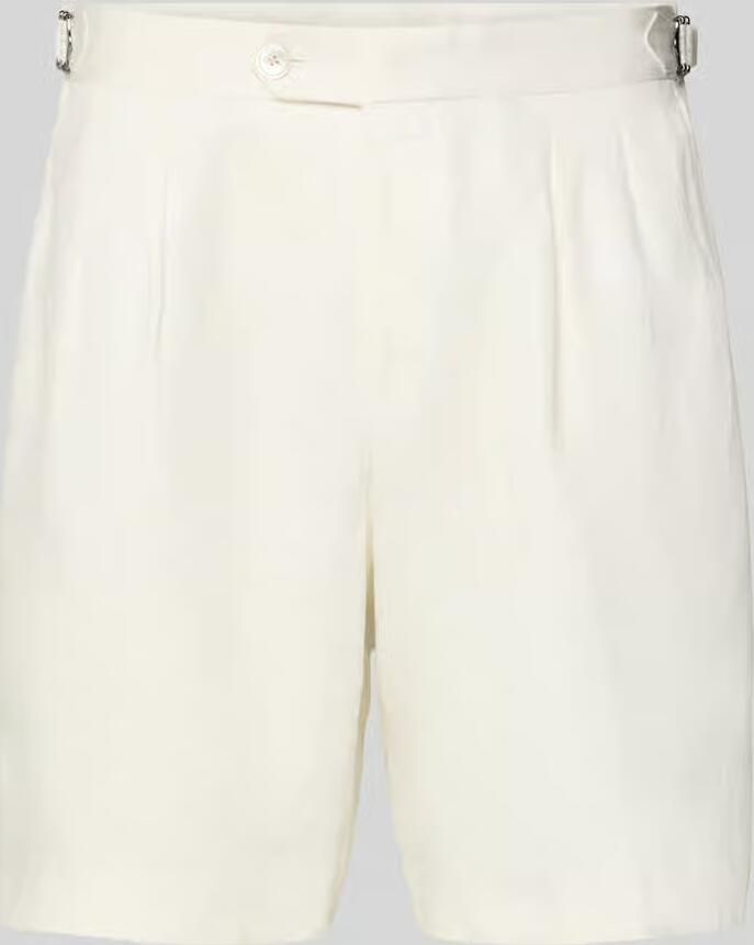 Boss tapered fit short van puur linnen model 'PERIN' - Foto 2