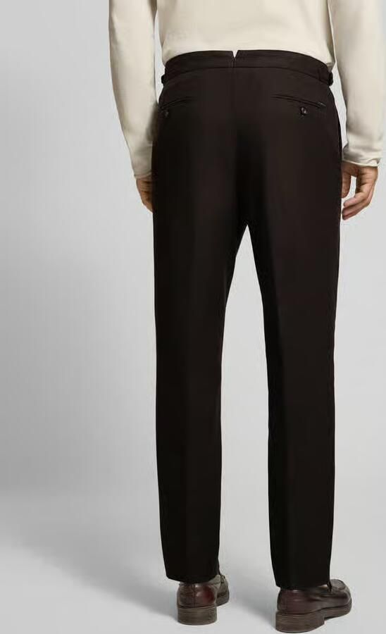 Boss tapered fit smalle broek van pure katoen model 'H-Perino-PLDTLWG-263' - Foto 3