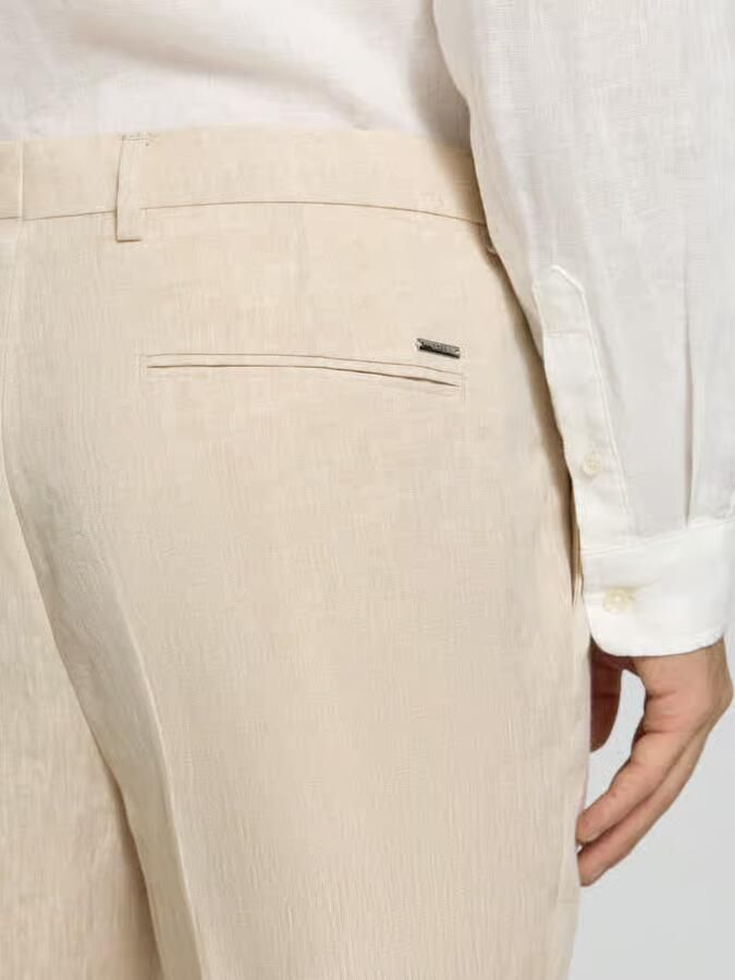 Boss Tapered pantalon van puur linnen model 'H-PERIN'
